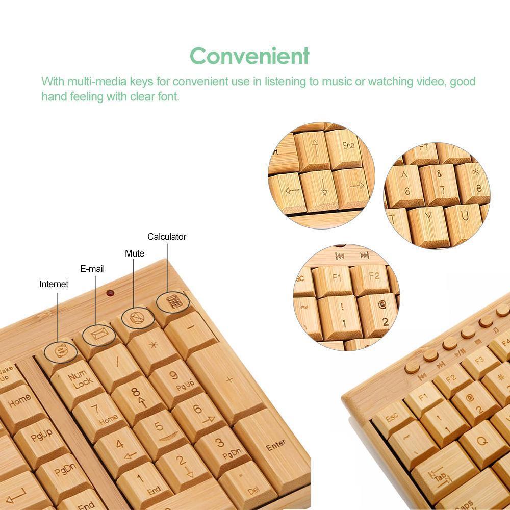 BAMBOO KEYBOARD AND MOUSE - The Best World Electric