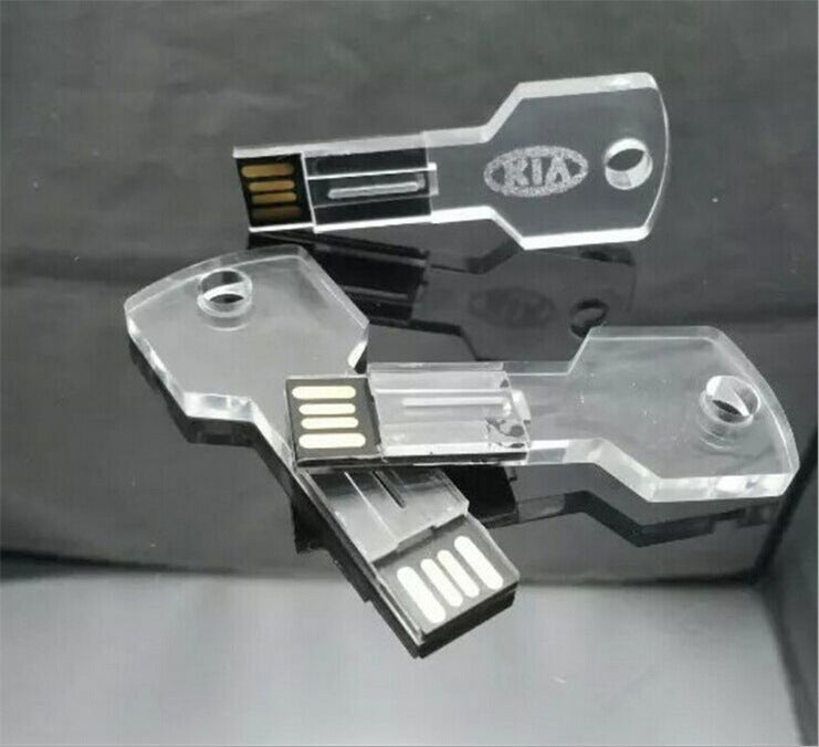 Transparent luminous USB