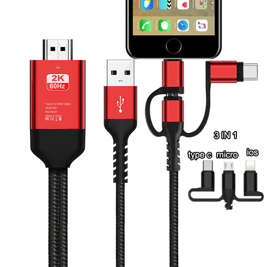 4K 3in1 HDMI Wireless Wifi Mirror Adapter Cable - The Best World Electric