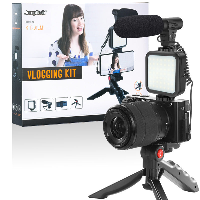 Compatible with Apple, Profession Vlog Tripod Kit Vlogging Photography With Smartphone Video Studio - The Best World Electric