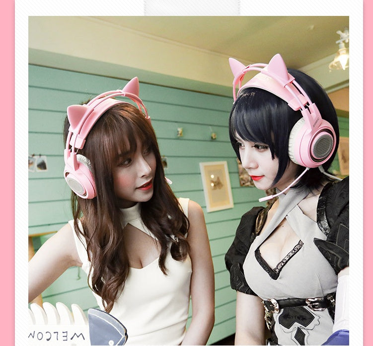 G951 Gaming Headset USB 7.1 Virtual Surround Sound Headsets LED Cat Ear Headphones - The Best World Electric