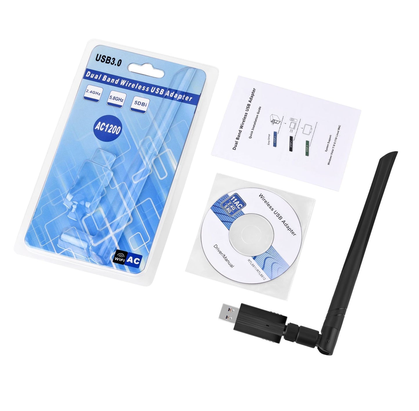 AC1200Mbps wireless network card - The Best World Electric