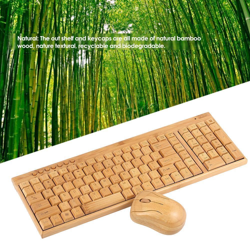 BAMBOO KEYBOARD AND MOUSE - The Best World Electric