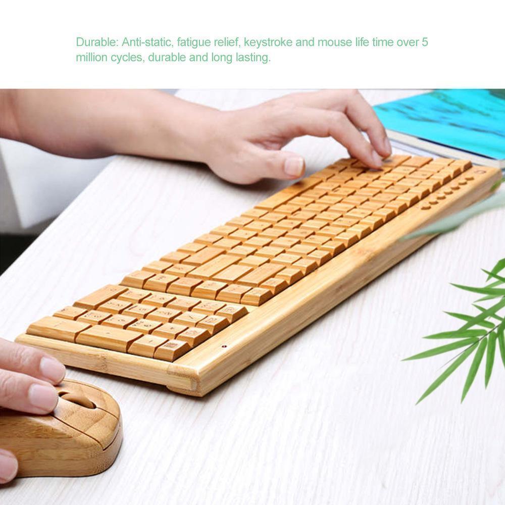 BAMBOO KEYBOARD AND MOUSE - The Best World Electric