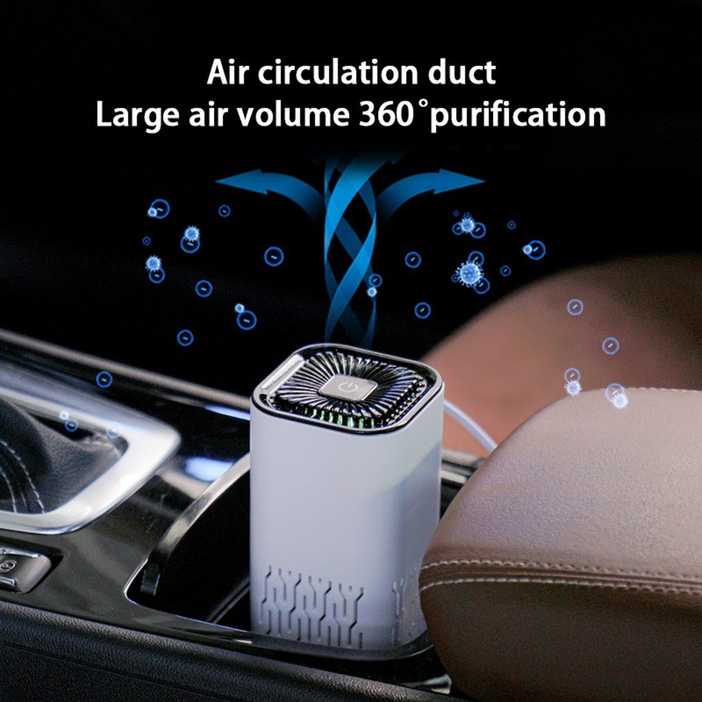 Car Air Purifier Portable Negative Ion Generator Remove Formaldehyde Dust Smoke Air Freshen Washer For Home Car - The Best World Electric