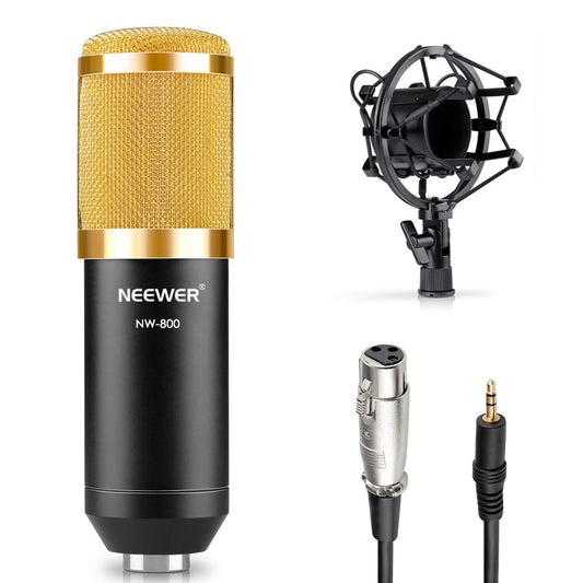 NW 800 CONDENSER MICROPHONE SHOCK MOUNT POWER CAB - The Best World Electric