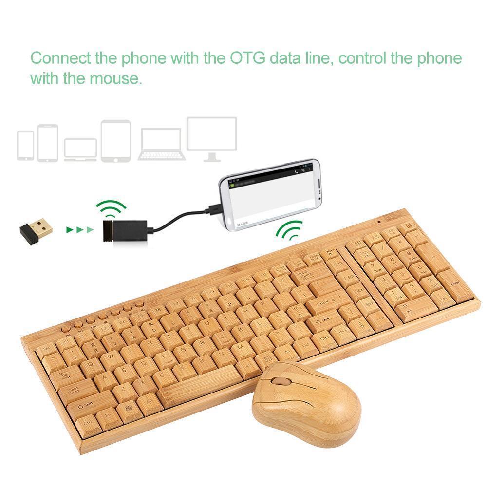 BAMBOO KEYBOARD AND MOUSE - The Best World Electric