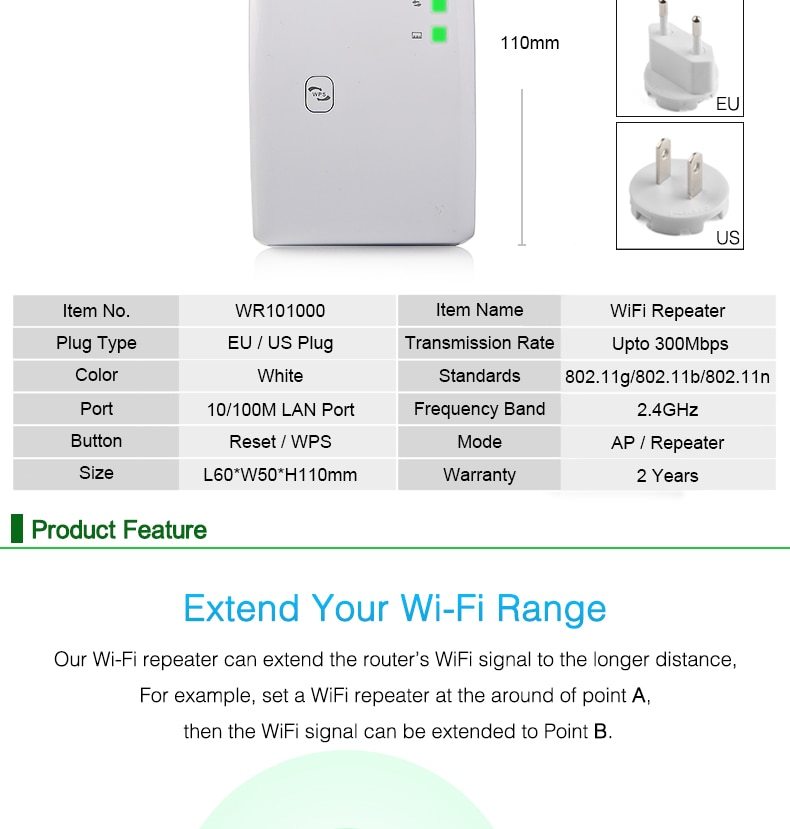 Ripetitore WI-FI (EASYIDEA) - The Best World Electric