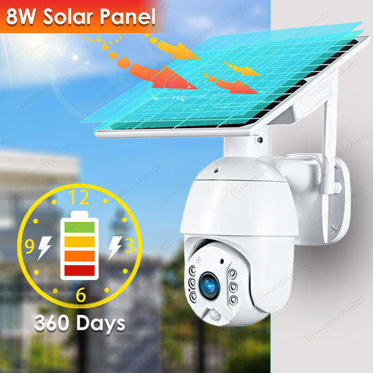 4G SIM Card Security Protection LTE Camera 1080P IP WIFI Wireless Smart Home CAM 8W Solar Panel Battery Outdoor Night Vision - The Best World Electric