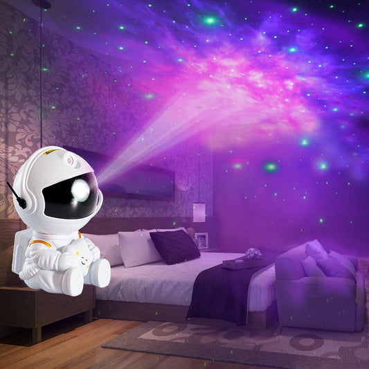 Mini Version Of Astronaut Star Projection Lamp Creative Gift Atmosphere Decorative Lamp Colorful Flowing Starry Night Light - The Best World Electric