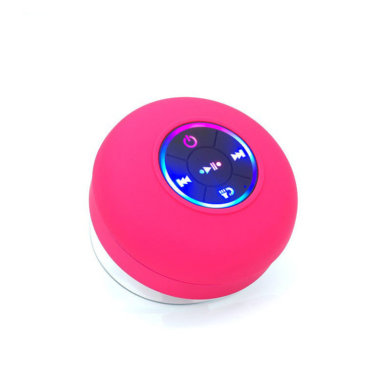 Big Suction Cup Waterproof Bluetooth Speaker LED Light Emitting - The Best World Electric