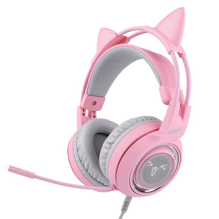 G951 Gaming Headset USB 7.1 Virtual Surround Sound Headsets LED Cat Ear Headphones - The Best World Electric