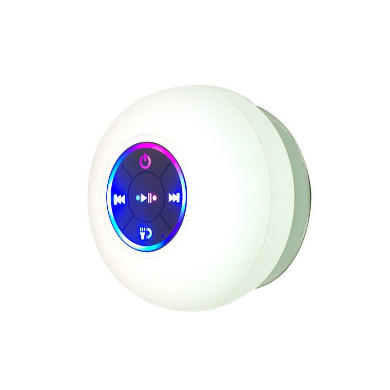 Big Suction Cup Waterproof Bluetooth Speaker LED Light Emitting - The Best World Electric