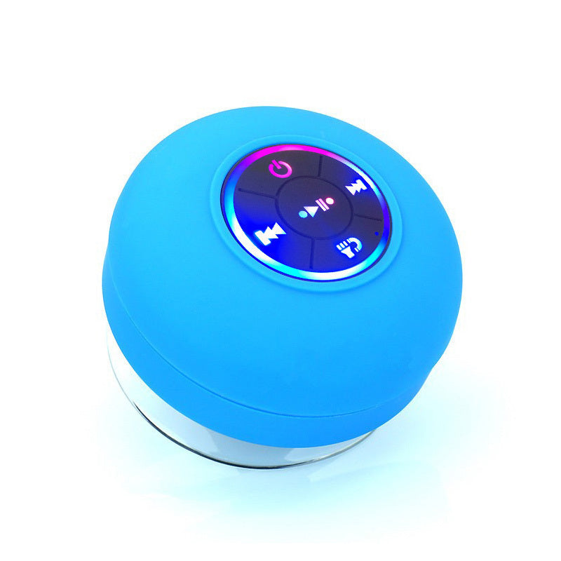 Big Suction Cup Waterproof Bluetooth Speaker LED Light Emitting - The Best World Electric