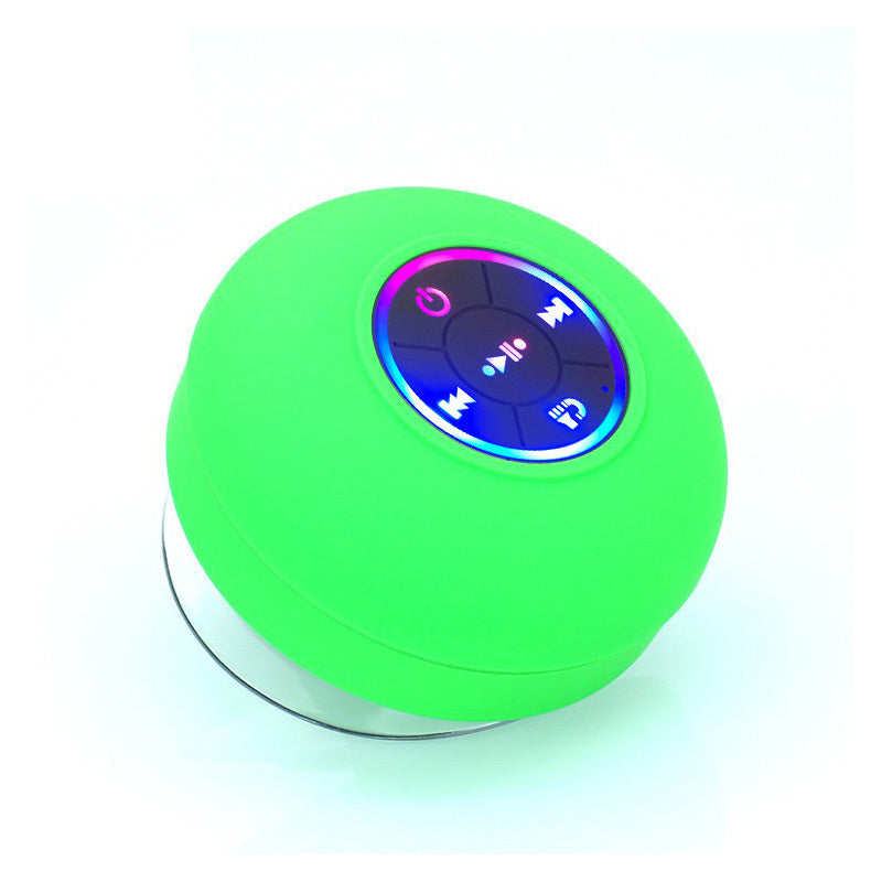 Big Suction Cup Waterproof Bluetooth Speaker LED Light Emitting - The Best World Electric