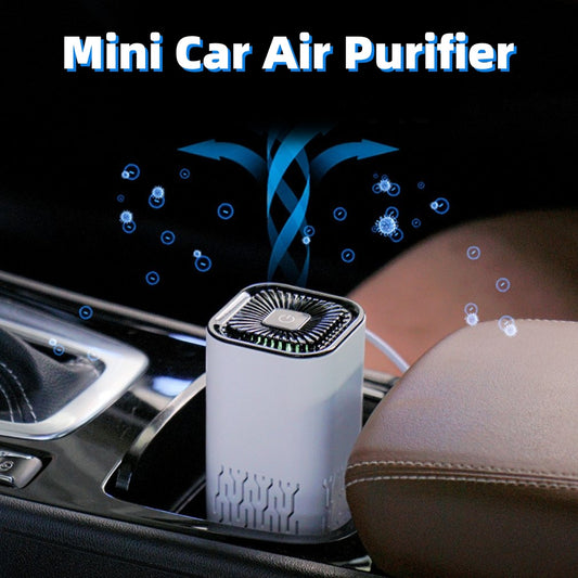 Car Air Purifier Portable Negative Ion Generator Remove Formaldehyde Dust Smoke Air Freshen Washer For Home Car - The Best World Electric